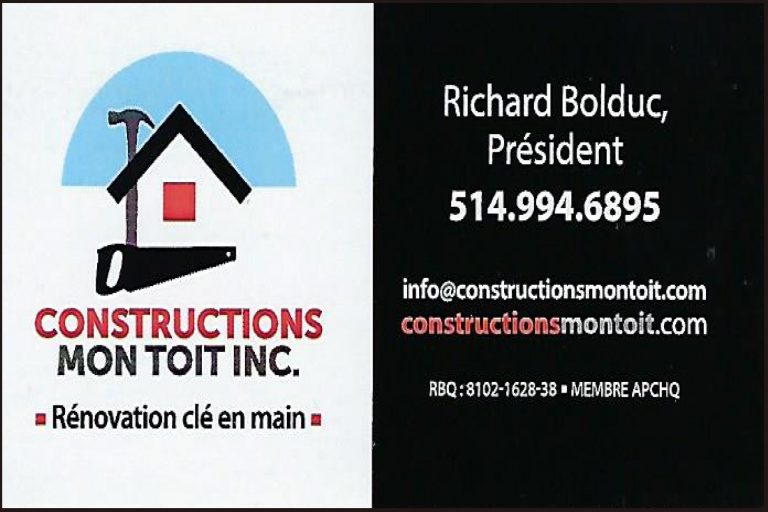 CONSTRUCTIONS MON TOIT INC