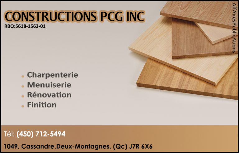 CONSTRUCTIONS PCG INC