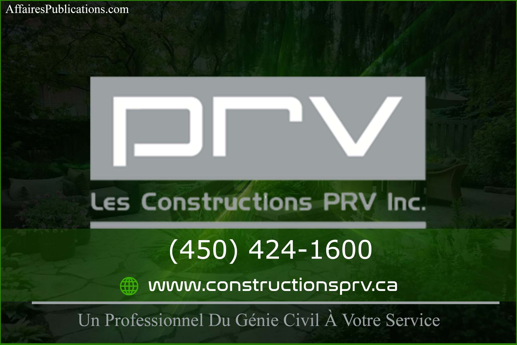CONSTRUCTIONS PRV INC