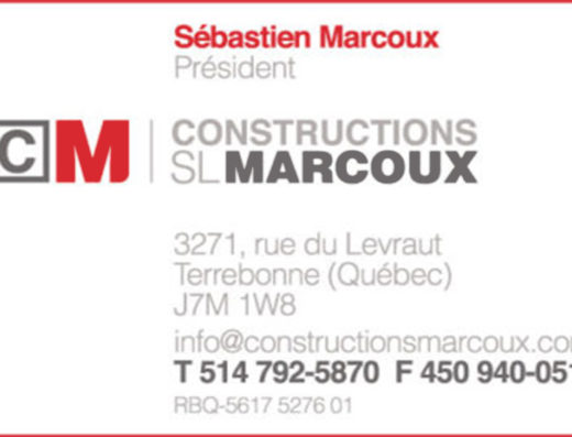 CONSTRUCTIONS SL MARCOUX INC