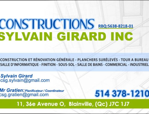 CONSTRUCTIONS SYLVAIN GIRARD