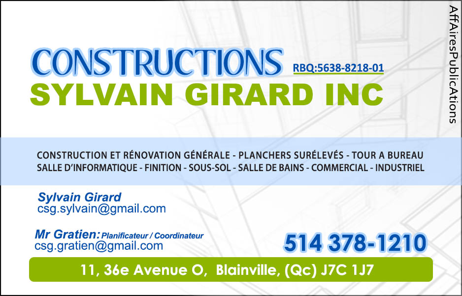 CONSTRUCTIONS SYLVAIN GIRARD