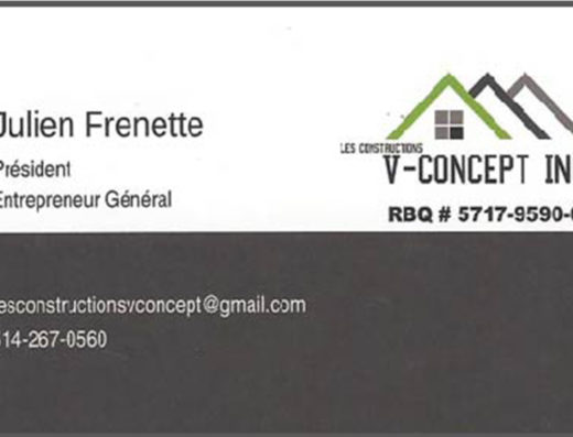 CONSTRUCTIONS V CONCEPT INC