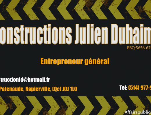 CONSTRUCTIONS JULIEN DUHAIME