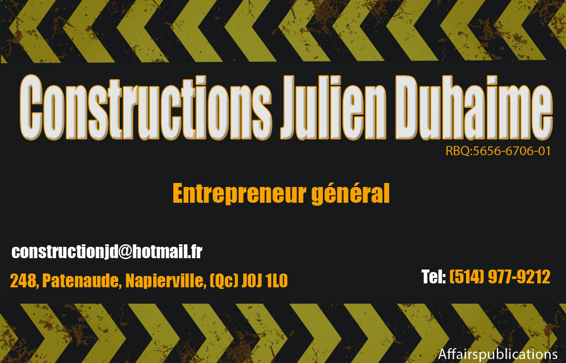 CONSTRUCTIONS JULIEN DUHAIME