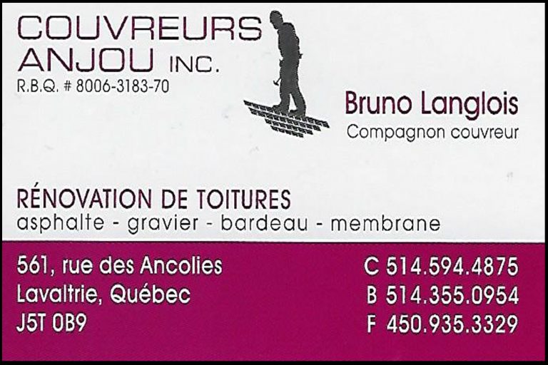 COUVREURS ANJOU INC