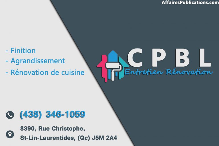 ENTRETIEN RÉNOVATION C P B L
