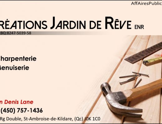 CRÉATIONS JARDIN DE RÊVE ENR