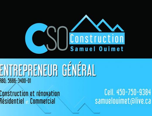 CONSTRUCTION SAMUEL OUIMET