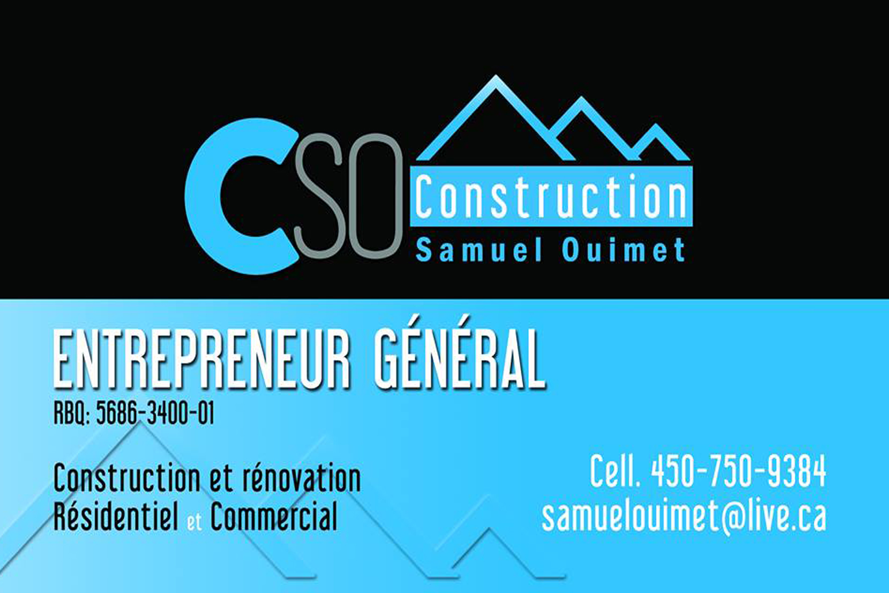 CONSTRUCTION SAMUEL OUIMET