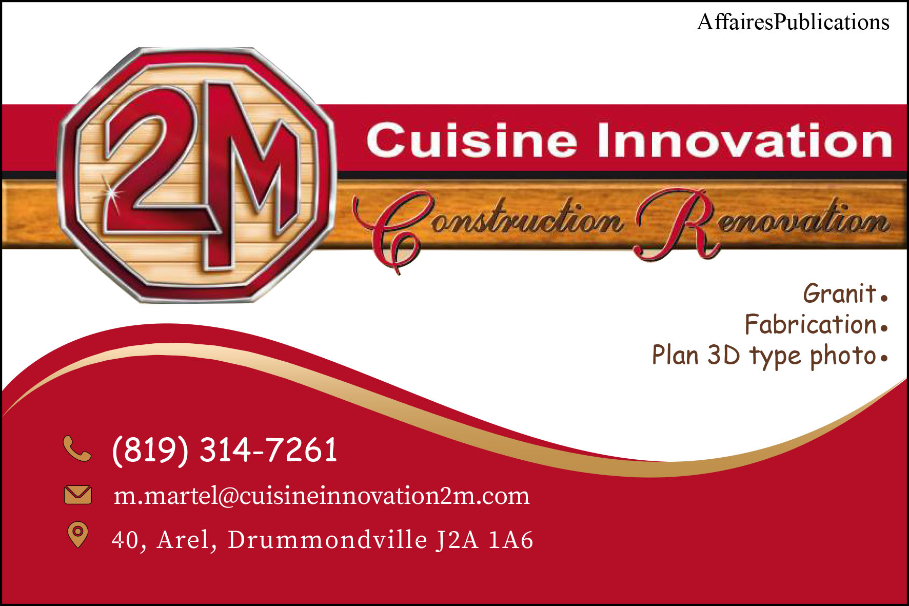 CUISINE INNOVATION 2M
