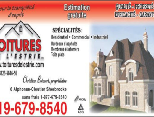 TOITURES DE L&rsquo;ESTRIE INC