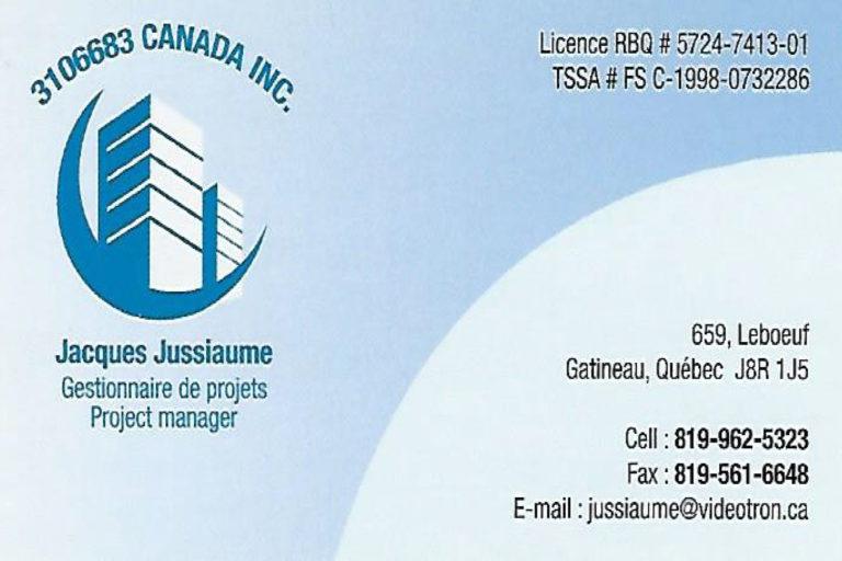 3106683 CANADA INC JUSSIAUME GESTION DE PROJET