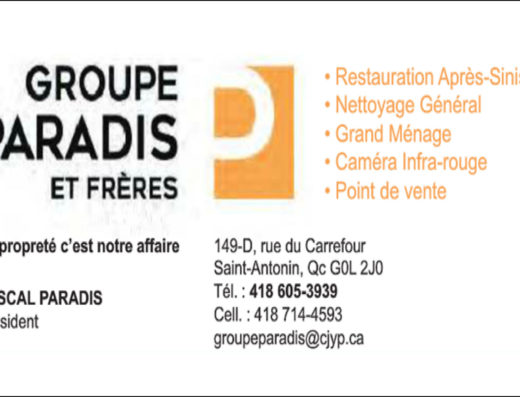 GROUPE PARADIS ET FRÈRES INC