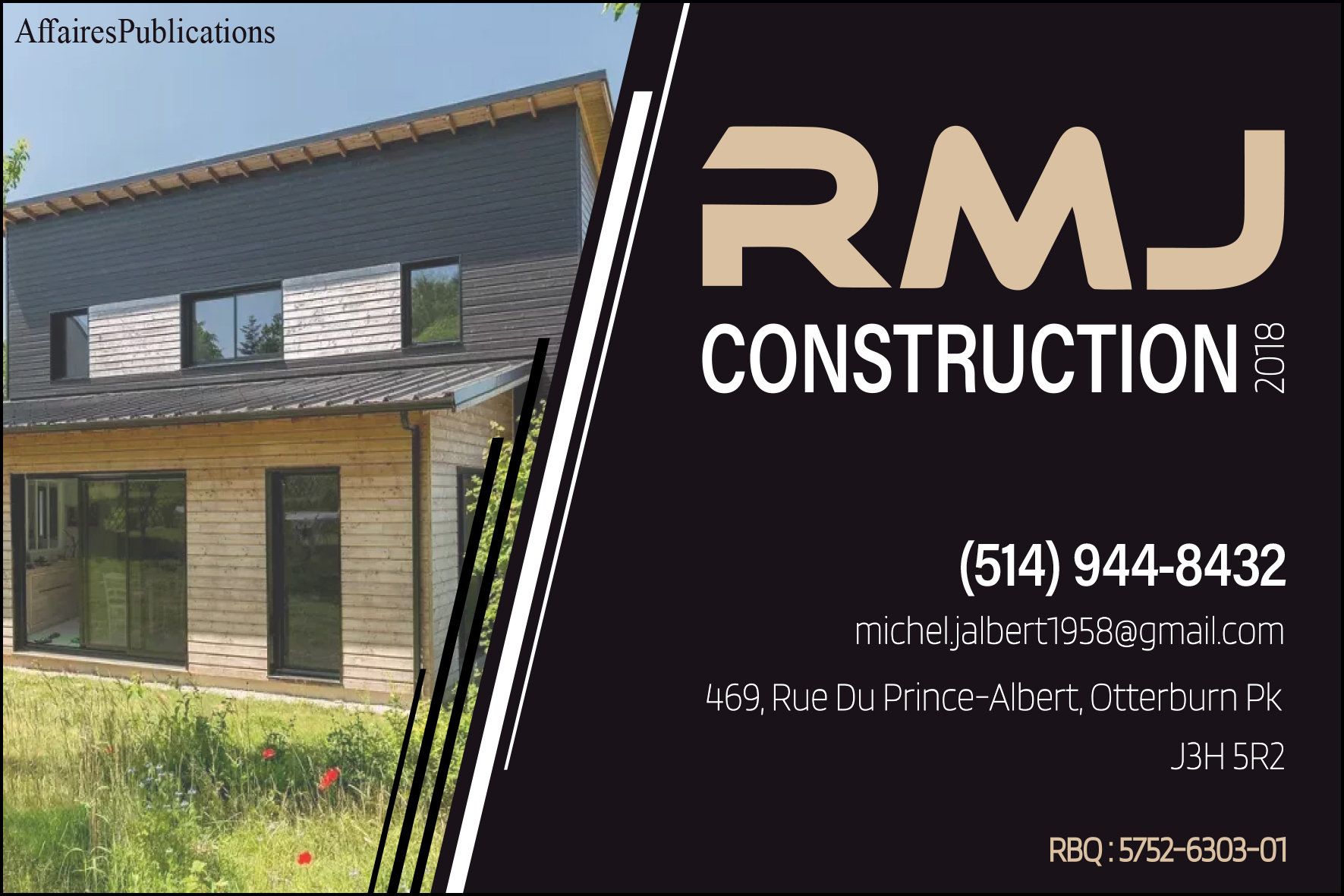 CONSTRUCTION RMJ 2018 INC