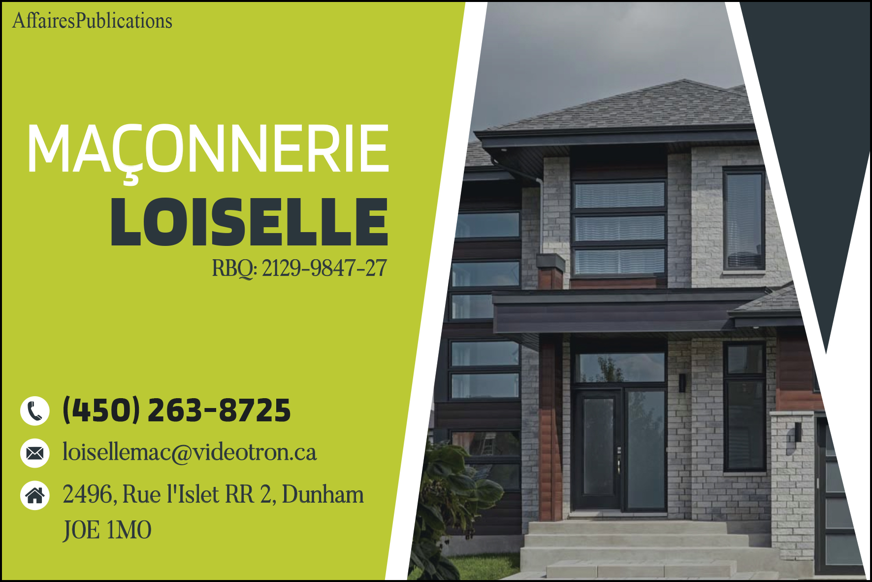 MAÇONNERIE LOISELLE INC