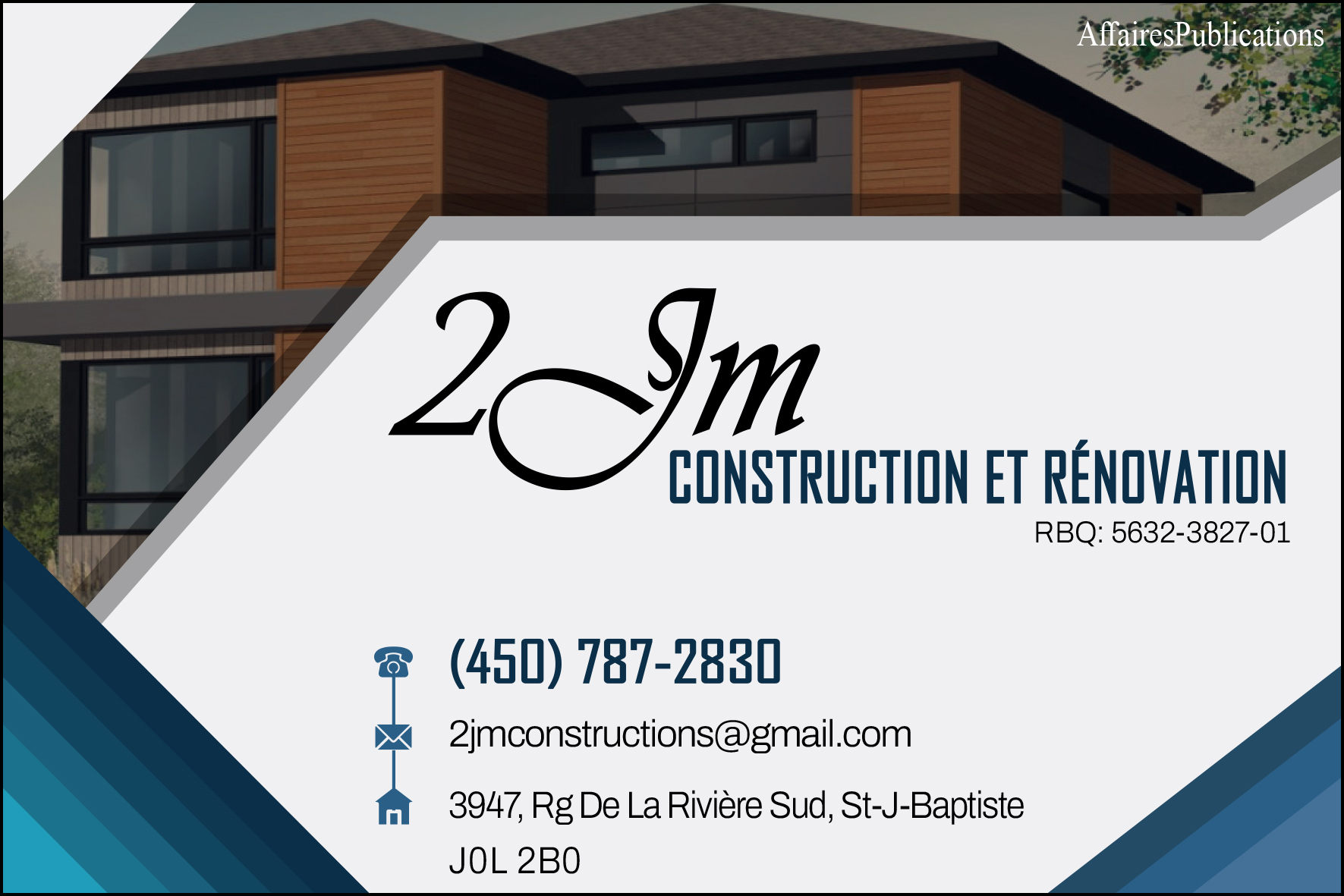 2JM CONSTRUCTION ET RÉNOVATION