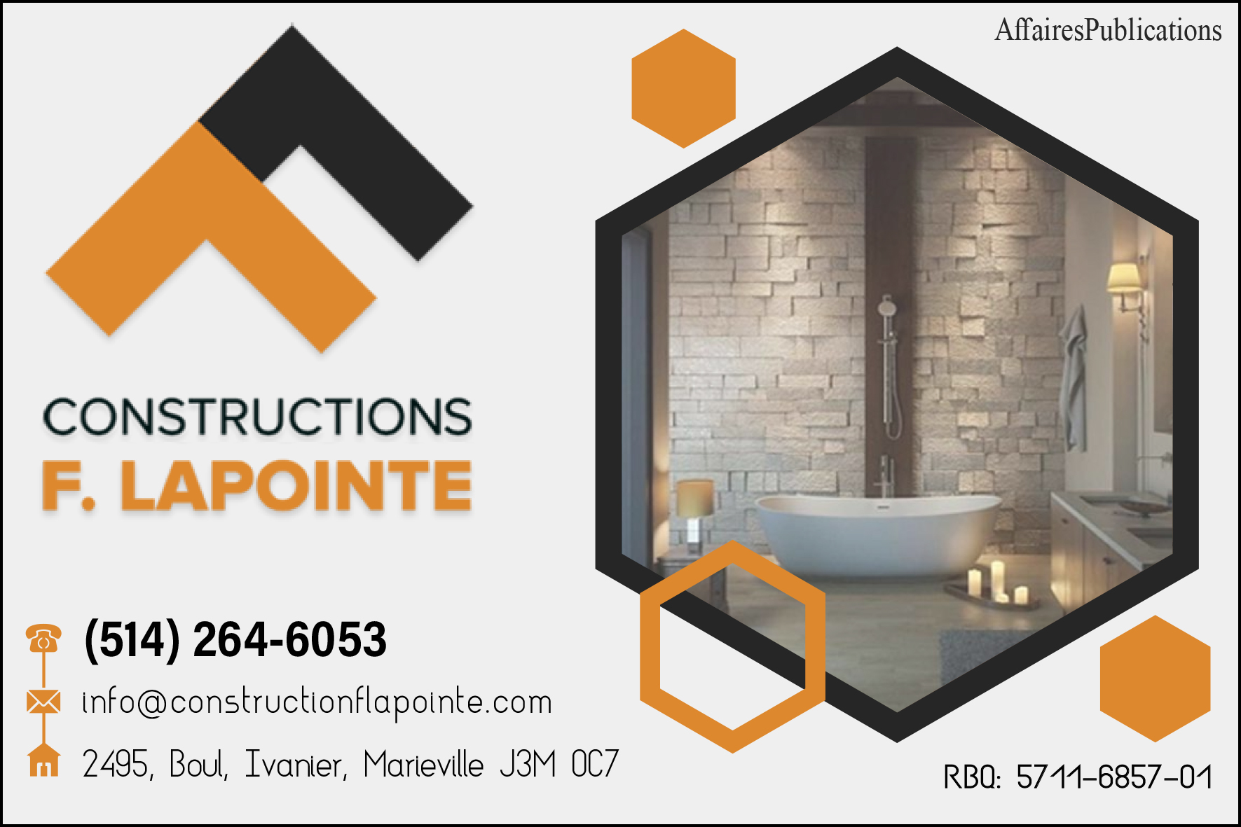 CONSTRUCTION F LAPOINTE INC