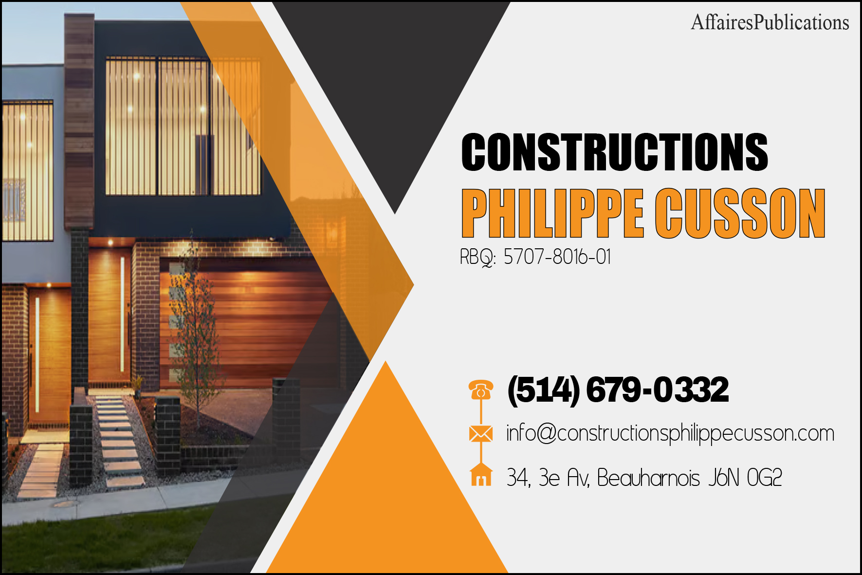 CONSTRUCTIONS PHILIPPE CUSSON