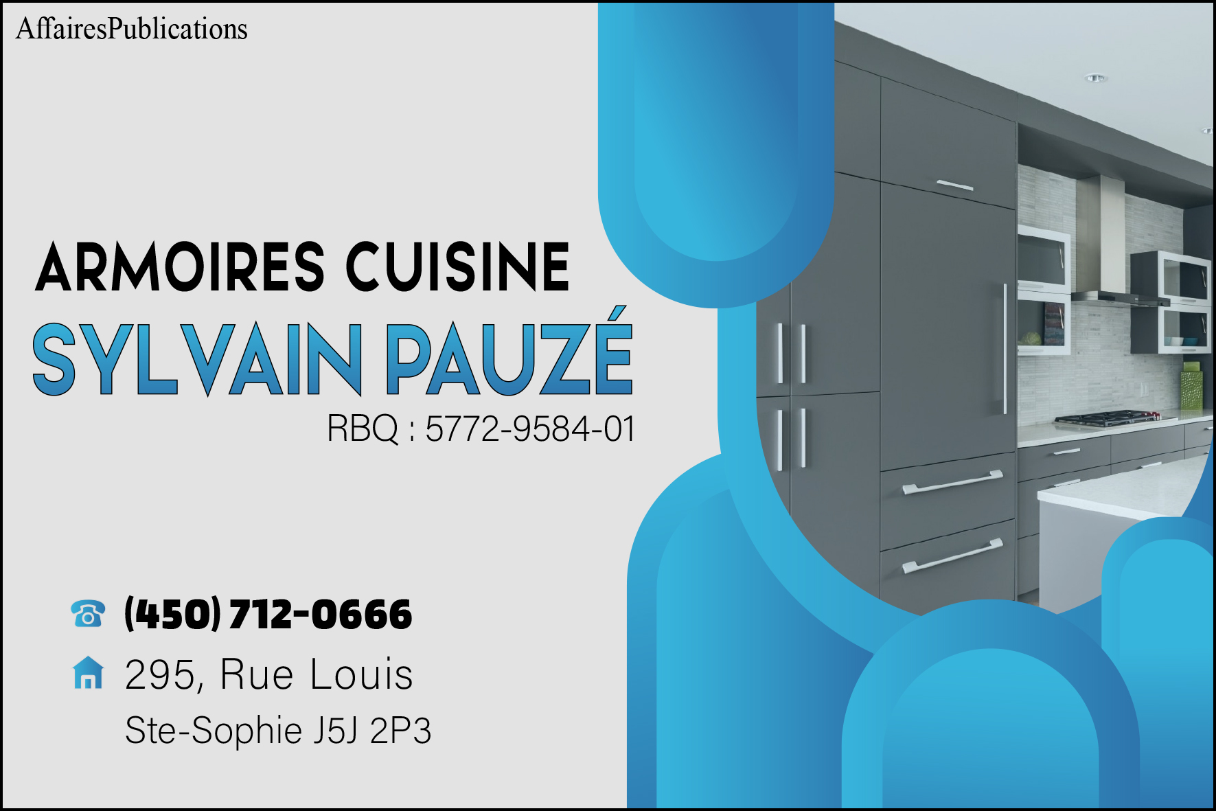 ARMOIRES CUISINE SYLVAIN PAUZÉ