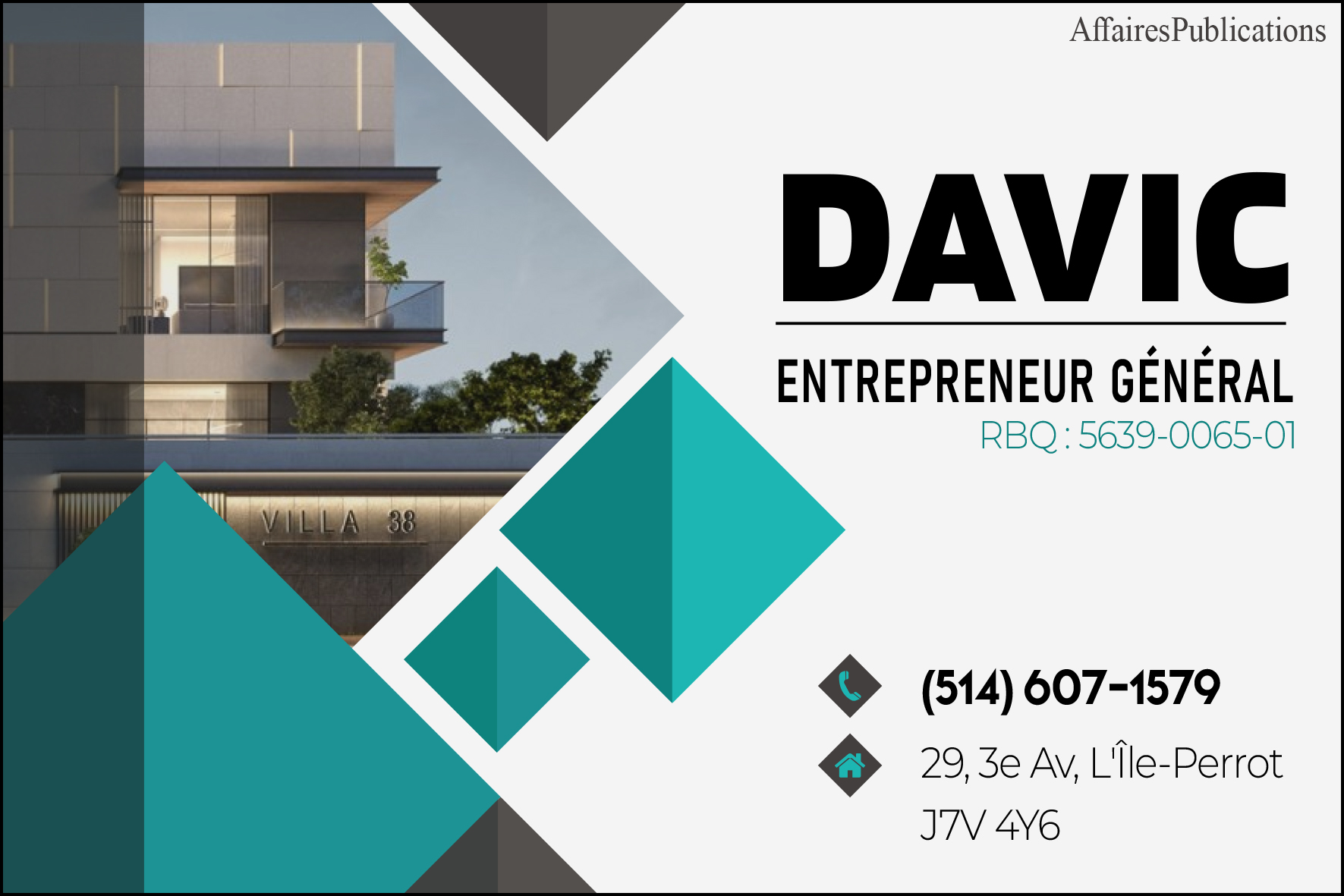DAVIC ENTREPRENEUR GÉNÉRAL