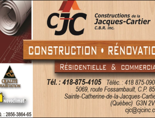 CONSTRUCTIONS DE LA JACQUES CARTIER CBR INC