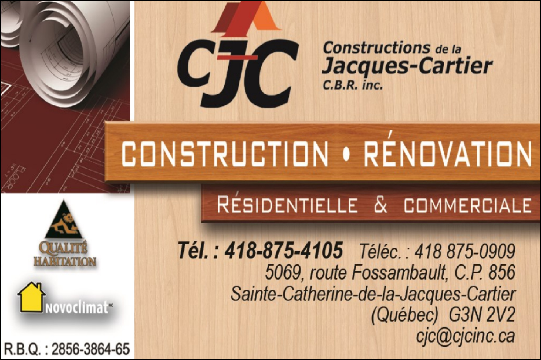 CONSTRUCTIONS DE LA JACQUES CARTIER CBR INC