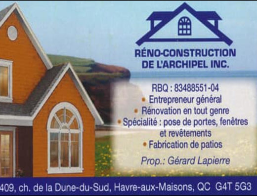 RÉNO-CONSTRUCTION DE L&rsquo;ARCHIPEL