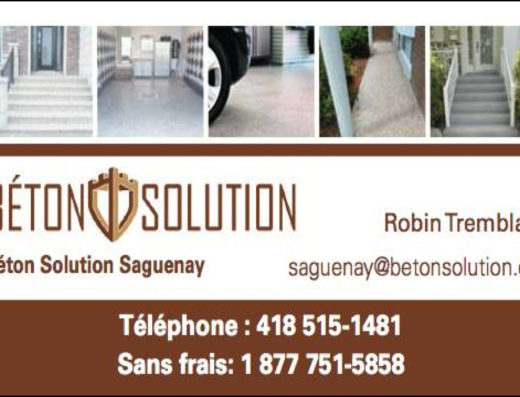 BÉTON SOLUTION SAGUENAY