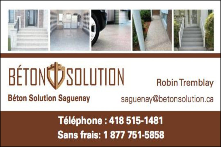 BÉTON SOLUTION SAGUENAY