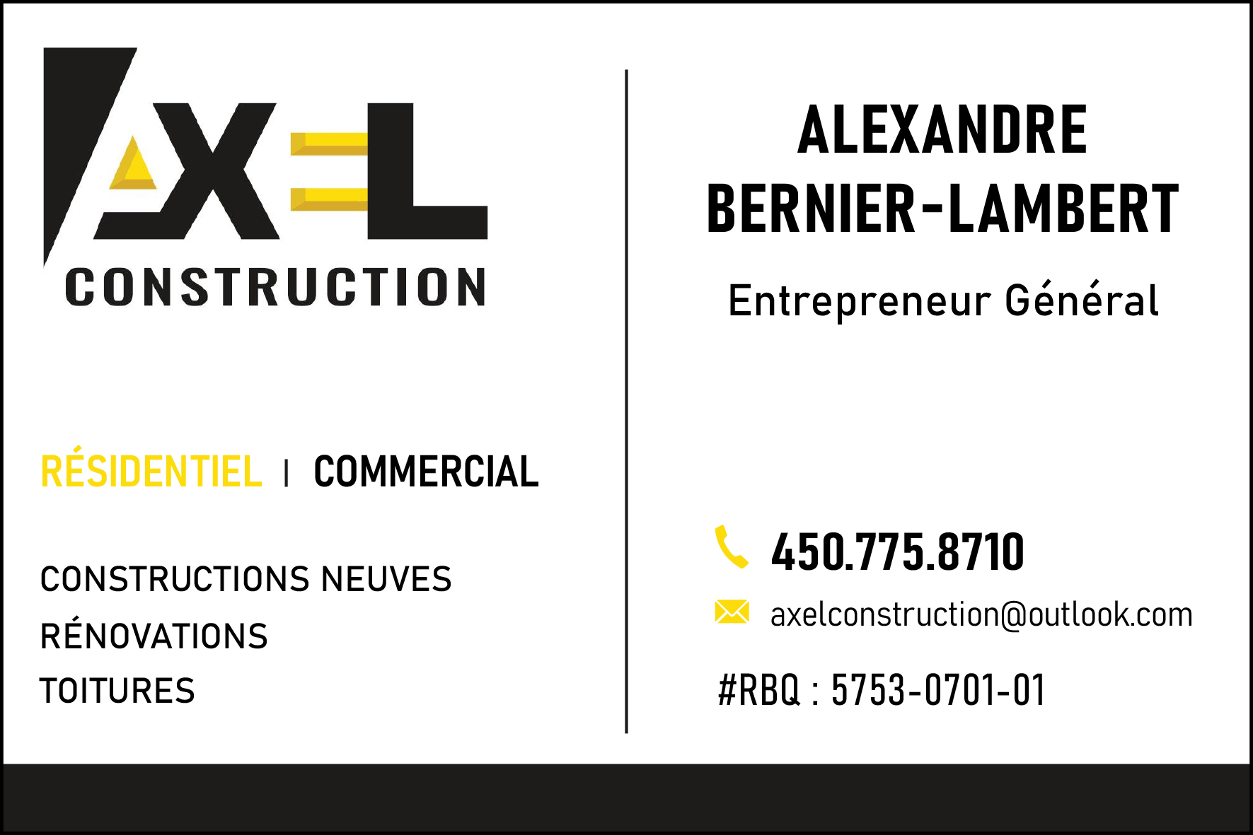 AXEL CONSTRUCTION  INC