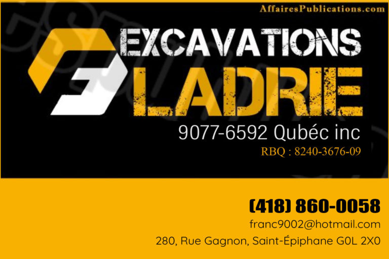 EXCAVATIONS F LADRIE 9077-6592 QUÉBEC INC