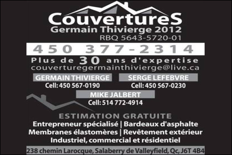 COUVERTURES GERMAIN THIVIERGE 2012 9198-4195 QUÉBEC INC