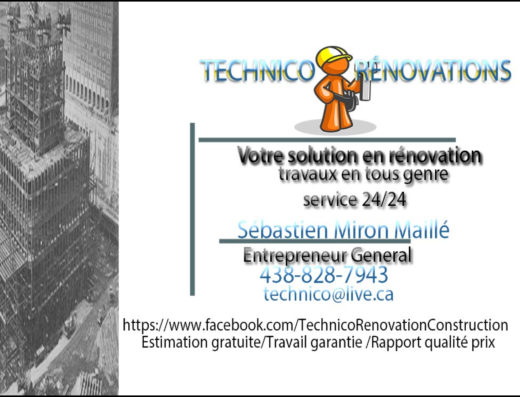 TECHNICO RÉNOVATION CONSTRUCTION