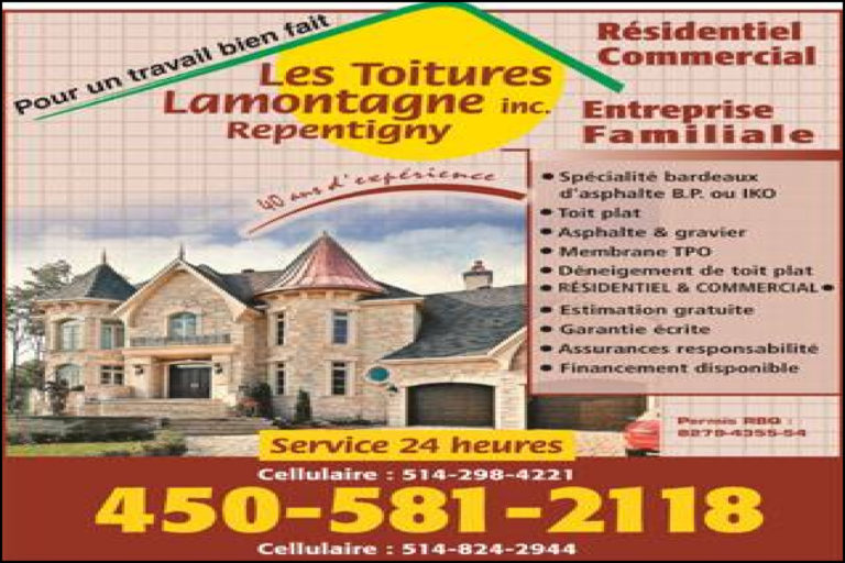 TOITURES LAMONTAGNE INC