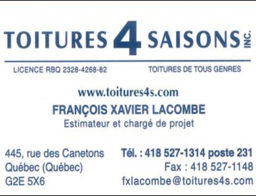 TOITURES QUATRES-SAISONS INC