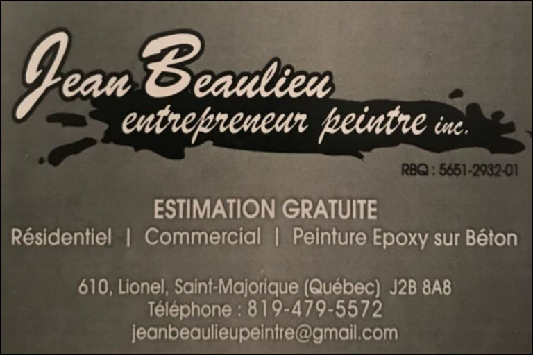 JEAN BEAULIEU, ENTREPRENEUR-PEINTRE 9260-4982 QUÉBEC INC