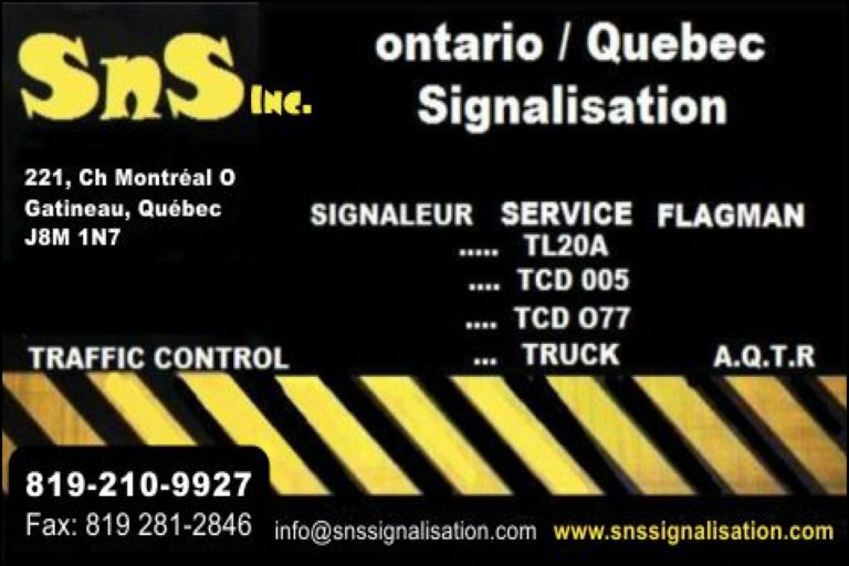 SNS SIGNALISATION INC