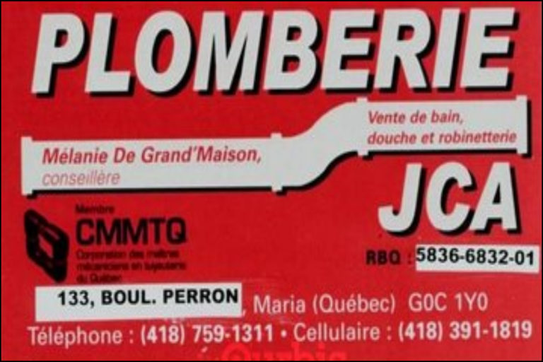 PLOMBERIE JCA INC