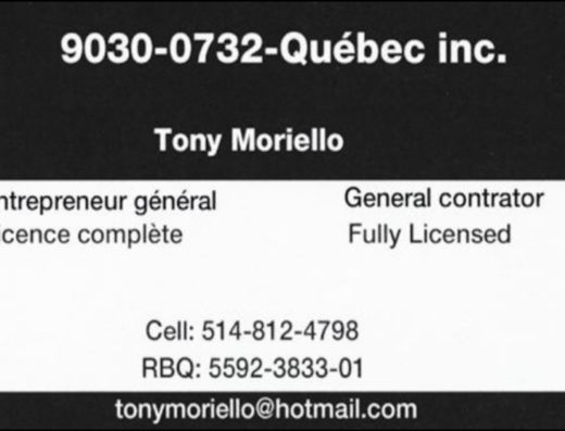 ENTREPRISE TONY MORIELLO INC