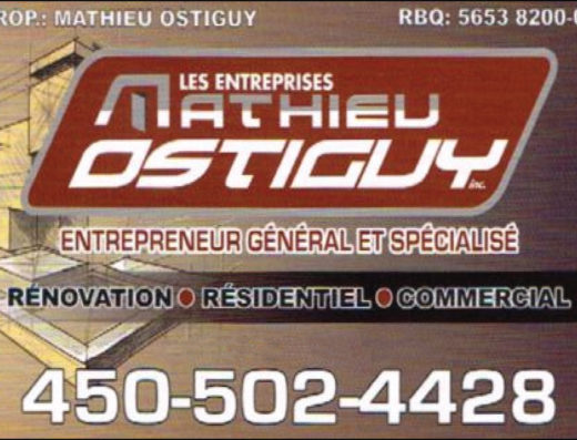 LES ENTREPRISES MATHIEU OSTIGUY INC