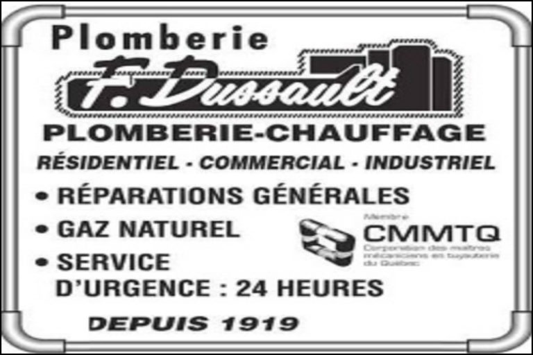 PLOMBERIE F DUSSAULT INC