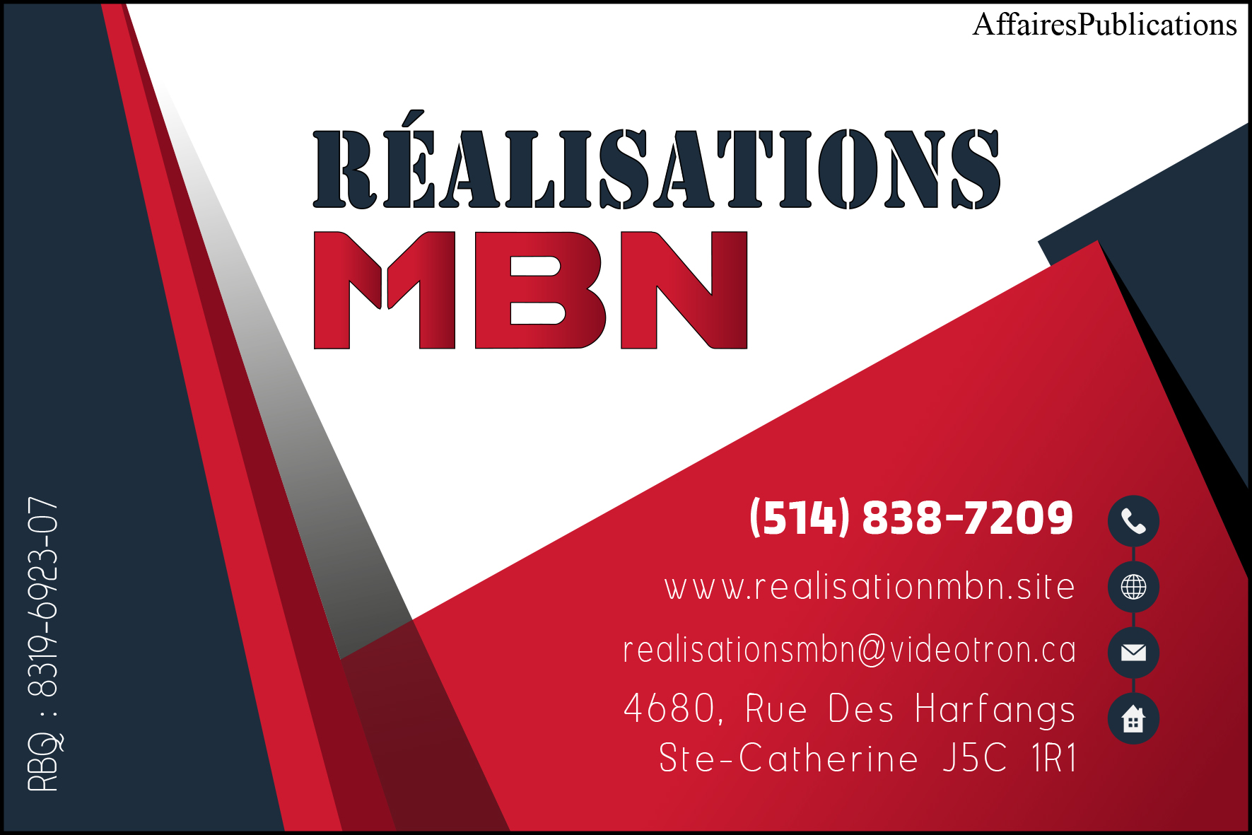 RÉALISATIONS MBN INC