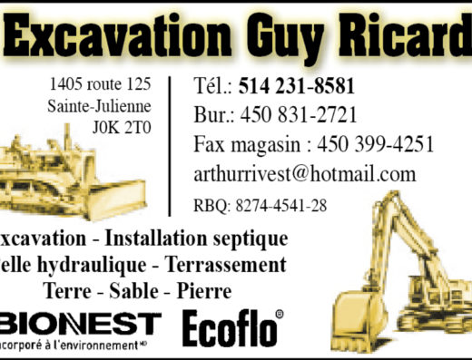 EXCAVATION GUY RICARD