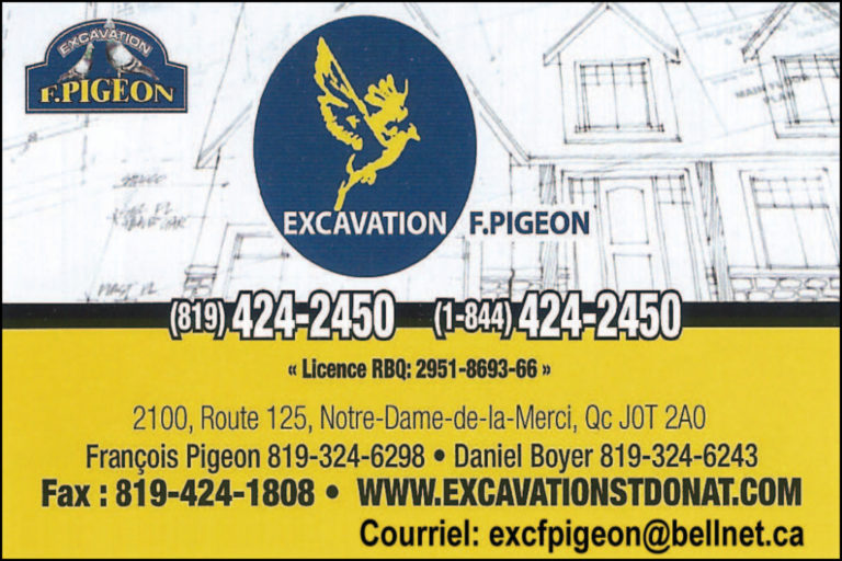 EXCAVATION F PIGEON