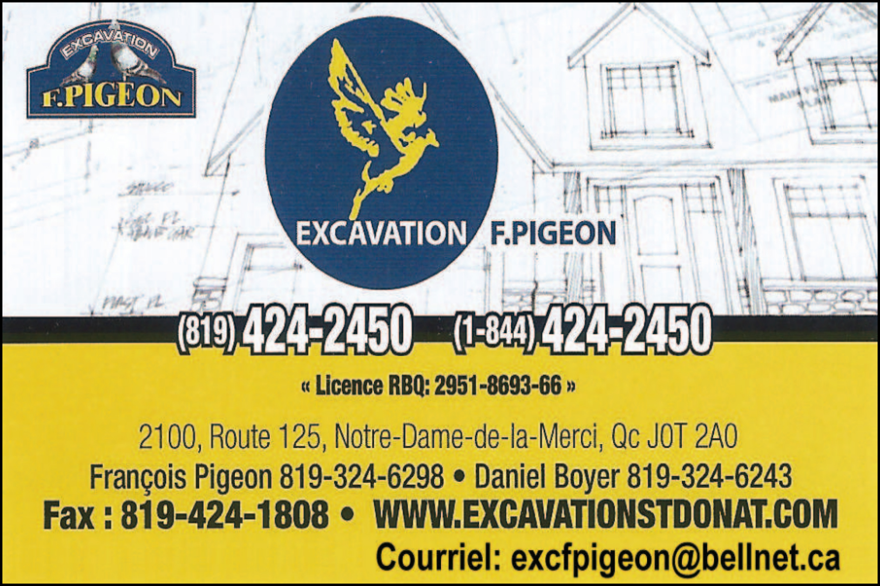 EXCAVATION F PIGEON