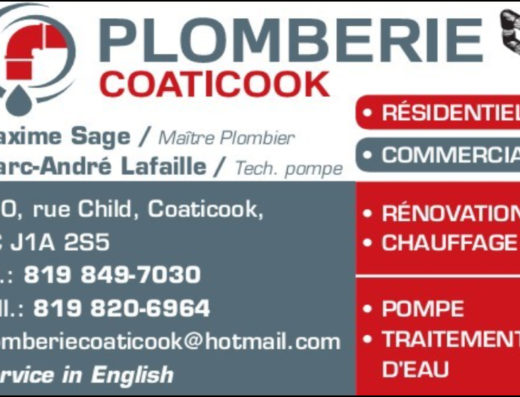 PLOMBERIE COATICOOK 2016 INC