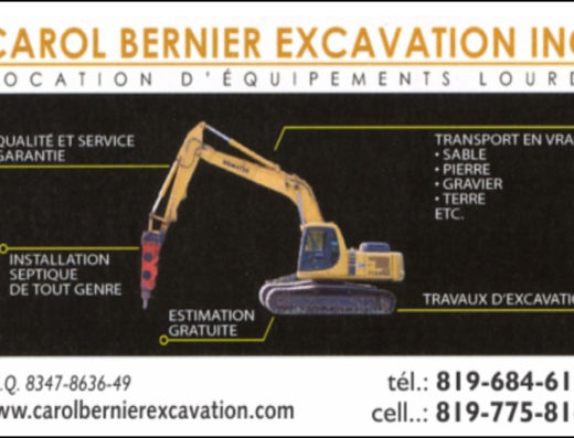 CAROL BERNIER EXCAVATION