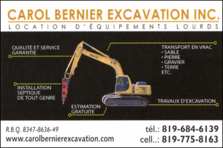 CAROL BERNIER EXCAVATION