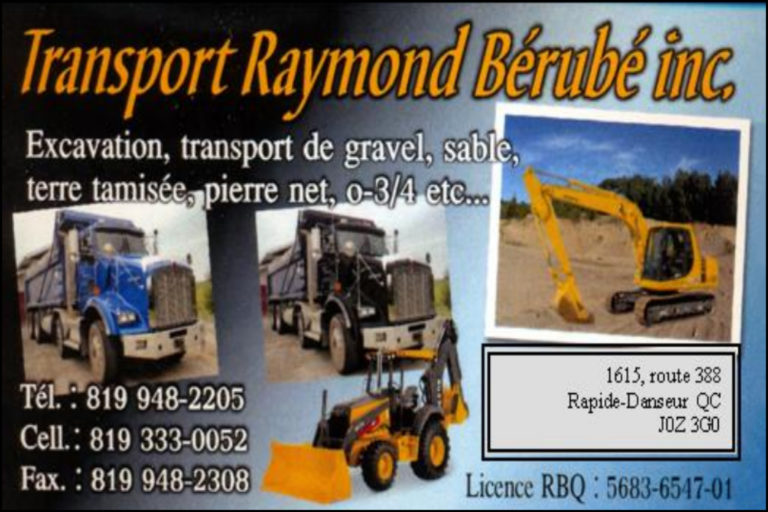 TRANSPORT RAYMOND BÉRUBÉ INC